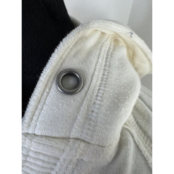 Y2K Abercrombie & Fitch Womens V-Neck Tunic Hoodie L Cotton/Polyester Blend Made - Picture 5 of 11